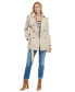 Фото #4 товара Women's Double-Breasted Belted Trench Coat
