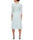 ფოტო #2 პროდუქტის Petite Cowl-Back Tea-Length Dress