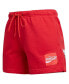 Women's Red Coca-Cola Smile Coke Fleece Shorts