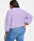 Фото #3 товара Plus Size Marled Bouclé Sweater, Created for Macy's