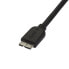 Фото #4 товара StarTech.com Slim Micro USB 3.0 Cable - M/M - 2m (6ft) - 2 m - USB A - Micro-USB B - USB 3.2 Gen 1 (3.1 Gen 1) - Male/Male - Black