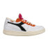 Фото #1 товара Diadora Mi Basket Row Cut Tennis Lace Up Mens White Sneakers Casual Shoes 17854