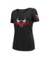 ფოტო #2 პროდუქტის Women's Black Chicago Bulls 2022/23 City Edition V-Neck T-shirt