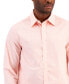 Фото #3 товара Men's Refined Petal Print Woven Long-Sleeve Button-Up Shirt, Created for Macy's