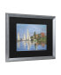 Claude Monet Regatta at Argenteuil Matted Framed Art - 27" x 33"