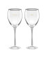 Cheers to Us Sweet Dry Wine Glasses Set, 2 Piece