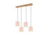 Фото #1 товара Balken Pendelleuchte Holz, Stoff Beige