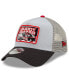 ფოტო #2 პროდუქტის Men's Black, Gray Buddy Baker Legends 9Forty A-Frame Adjustable Trucker Hat