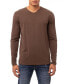 Фото #1 товара Men's Soft Stretch V-Neck Long Sleeve T-shirt