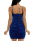 Фото #2 товара Juniors' Glitter-Lace Bodycon Dress