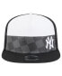 Men's Black New York Yankees Checkmate Trucker 9FIFTY Snapback Hat