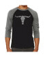 ფოტო #1 პროდუქტის Names of Legendary Outlaws Men's Raglan Word Art T-shirt