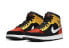 Фото #4 товара Кроссовки Nike Air Jordan 1 Mid Black Amarillo Orange (Желтый, Красный, Черный)