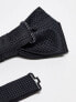 Jack & Jones bow tie in black