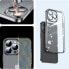 Etui obudowa pokrowiec do iPhone 14 Pro z metaliczną ramką 14Q Case czarny