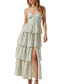 ფოტო #1 პროდუქტის Women's Midsummer Tiered Maxi Dress