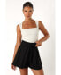 ფოტო #3 პროდუქტის Women's Maya High Waisted Paperbag Shorts