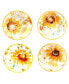 Фото #1 товара Sunflowers Forever Soup Bowl, Set of 4