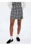 Фото #2 товара Юбка Koton High Waist Black - White Women Plaid Mini