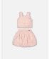 ფოტო #1 პროდუქტის Girl Top And Bubble Skirt Set Silver Pink - Toddler Child