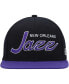 ფოტო #2 პროდუქტის Men's Black Utah Jazz Hardwood Classics MVP Team Script 2.0 Snapback Hat