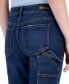 ფოტო #6 პროდუქტის Juniors' Mid-Rise Flared Utility Jeans