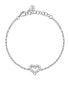 Romantic silver heart bracelet Tesori SAIW131