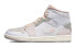 【定制球鞋】 Jordan Air Jordan 1 Mid SE Craft 做旧废土风 特殊鞋盒 手绘喷绘 中帮 复古篮球鞋 GS 灰白 / Кроссовки Jordan Air Jordan DQ3726-100 36.5 - фото #8