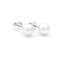White gold earrings with real Akoya sea pearls 30-00-1955