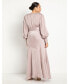 Women's Plus Size Satin Maxi Dress