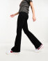 Vero Moda jersey flares with high waist in black Черный, L - EU 40 - фото #3