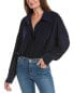 Фото #1 товара Norma Kamali Oversized Boyfriend Shirt Bodysuit Women's