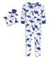 ფოტო #1 პროდუქტის Baby Boys Snug Fit Coverall One Piece with Matching Blankie