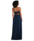 ფოტო #2 პროდუქტის Women's Tie-Back Cutout Maxi Dress with Front Slit