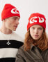 Фото #1 товара Reclaimed Vintage unisex beanie with RV in red