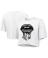 Фото #1 товара Women's Threads White Brooklyn Nets Drip Gloss Crop Top