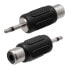 Фото #1 товара EUROCONNEX 2303 Mono M/F RCA To Jack Adapter 2.5 mm