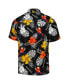 Men's Black Kyle Larson Island Life Floral Party Full-Button Shirt