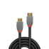 Фото #3 товара Кабель HDMI высокой скорости Lindy 3 м Ultra High Speed - линия Anthra - HDMI 48 Гбит/с - черный 3 м