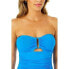 Фото #3 товара Anne Cole Women's Live In Color Strapless Bandeau Keyhole Shirred One Piece