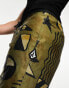 Фото #2 товара Volcom co-ord shorts with geo print in brown