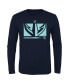 Фото #1 товара Big Boys Navy Seattle Kraken Authentic Pro Secondary Logo Long Sleeve T-shirt