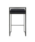 Fuji Black Counter Stool