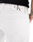 Фото #4 товара Calvin Klein Jeans Pride slim denim shorts in white