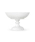 Фото #1 товара White Fluted Bowl on Foot 6"