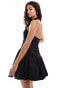 Фото #2 товара ASOS DESIGN halter drop waist full skirt mini dress in black