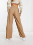 Фото #2 товара Weekday Hazel tailored trousers in dark beige