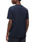 Фото #2 товара BOSS Men's Cotton-Blend Bubble-Jacquard Structure T-shirt