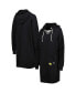 ფოტო #1 პროდუქტის Women's Black Iowa Hawkeyes Quick Pass Lace-Up V-Neck Hoodie Dress