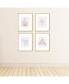 Фото #3 товара Little Princess Crown - Unframed Linen Paper Wall Art - 4 Ct - Artisms 8 x 10 in